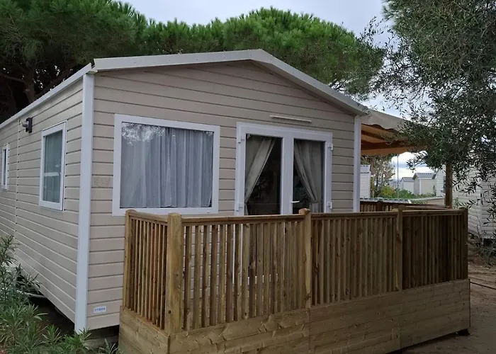 Spacieux Mobilhome Petit Coin De Paradis Mar Estang 4 Etoiles Et Pied Dans La Camping *